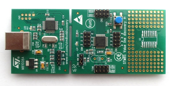 STM8SVL Discovery board